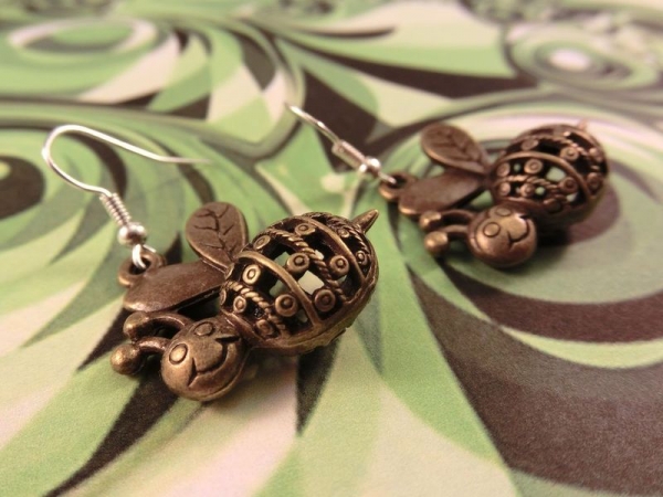 Bienen Ohrringe Vintage Optik bee Insekt